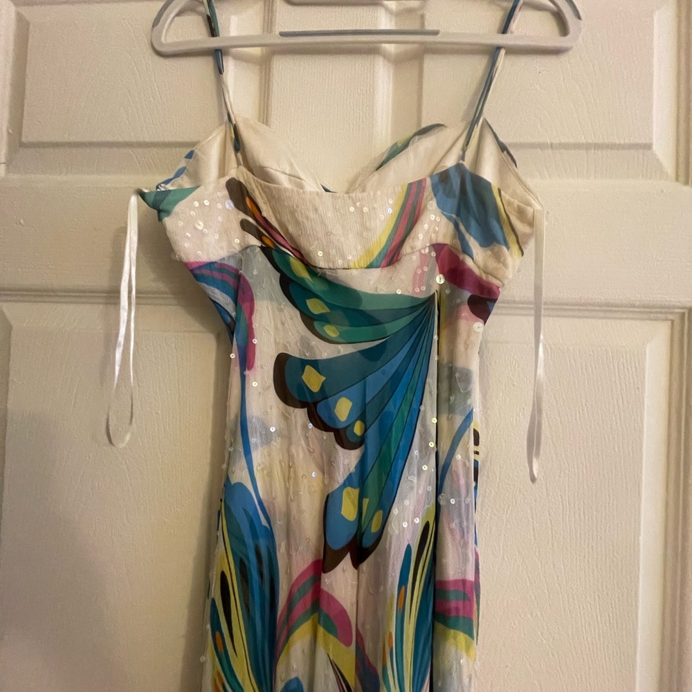 BCBG MaxAzria Silk Sequin Dress - Picture 8 of 8